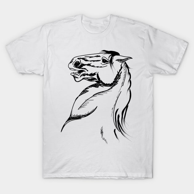 Rearing Horse T-Shirt by SWON Design